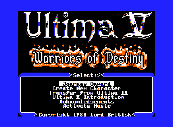 Ultima V - Warriors of Destiny